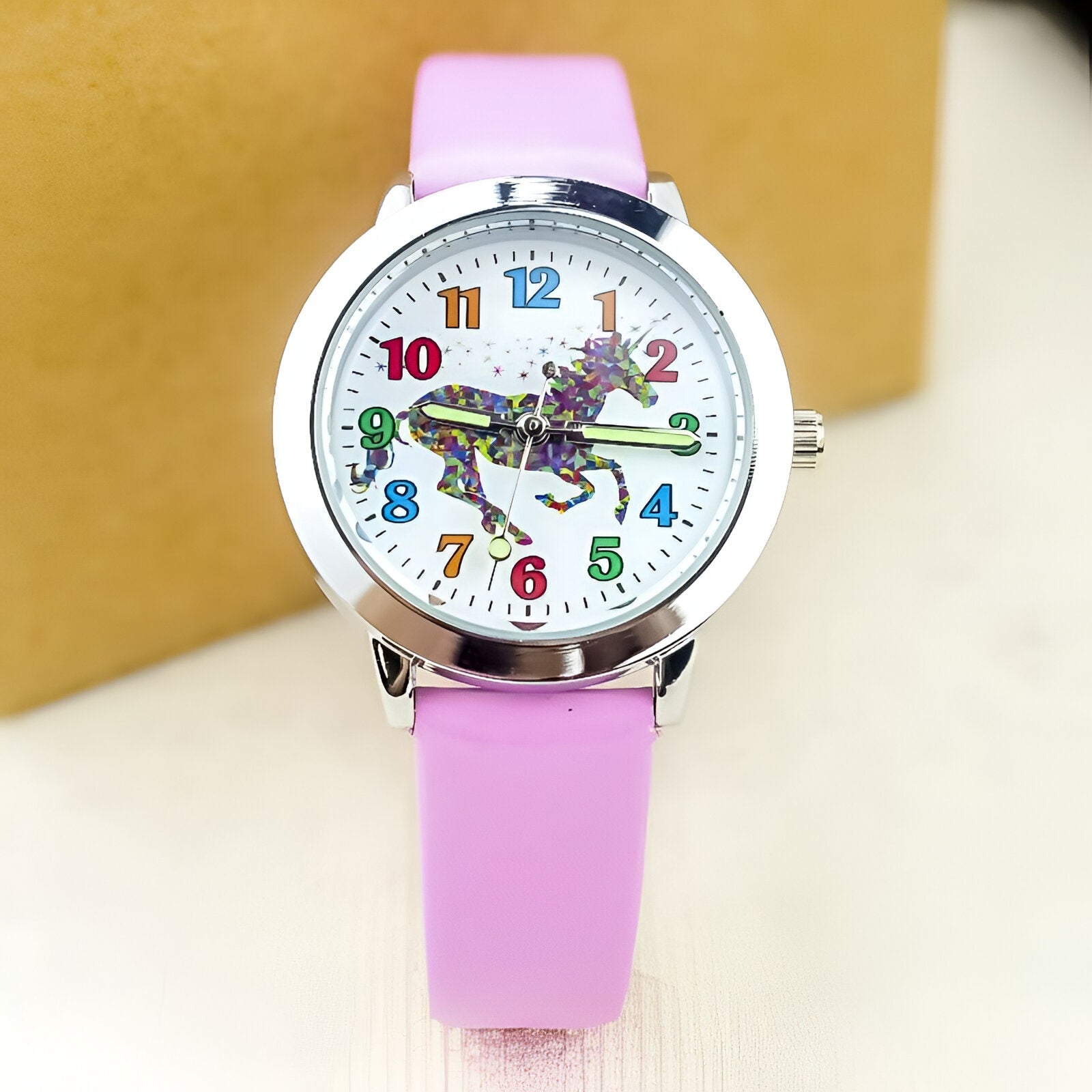 Idée cadeau licorne montre féerique rose – Image 2