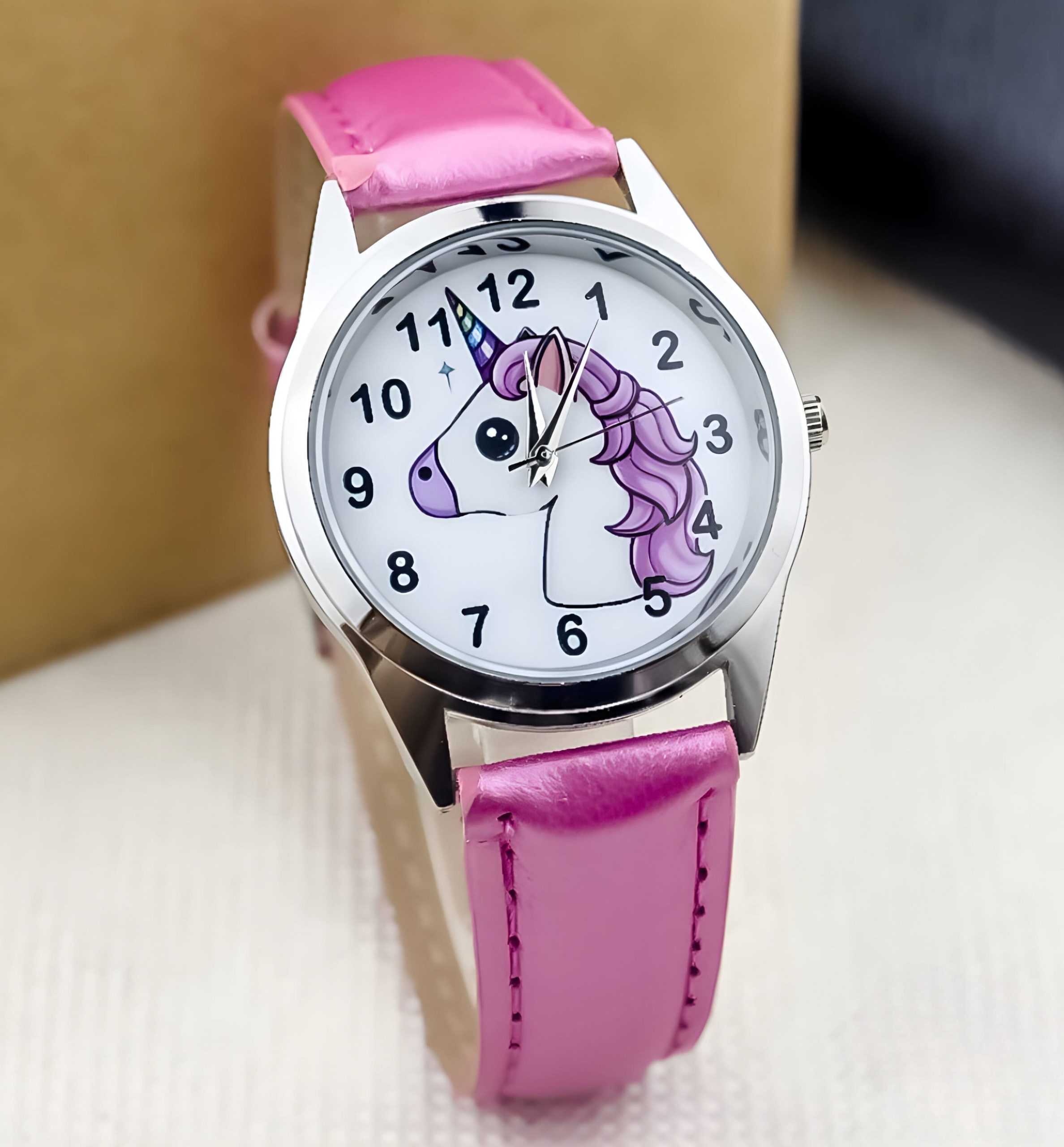 Idée cadeau Licorne - Montre rose enfant – Image 2
