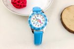 Montre Pédagogique Licorne Bleu Ciel