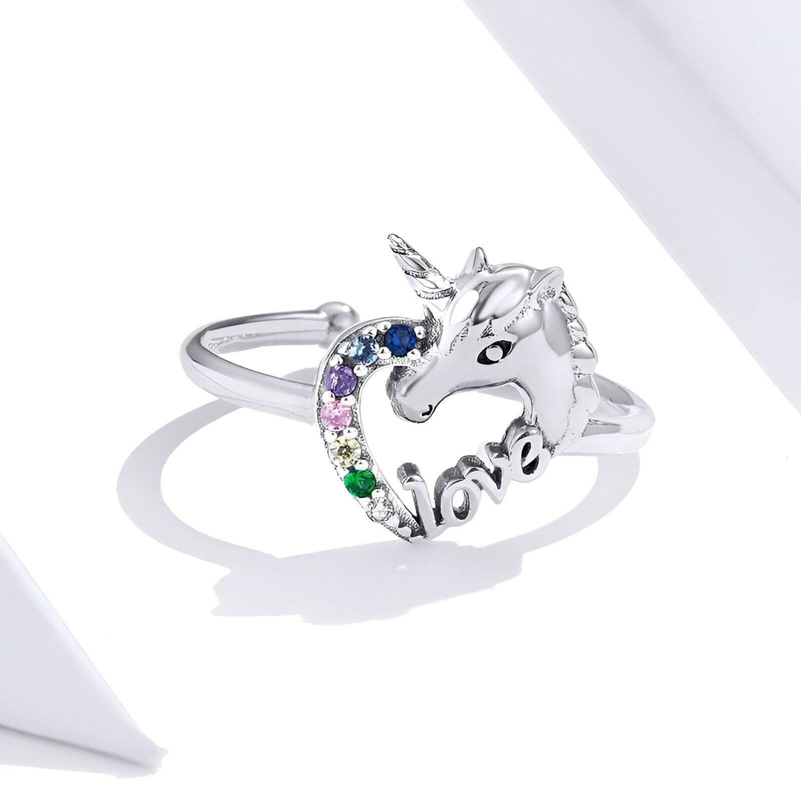 Idée cadeau Licorne - Bague en argent pour femme – Image 2