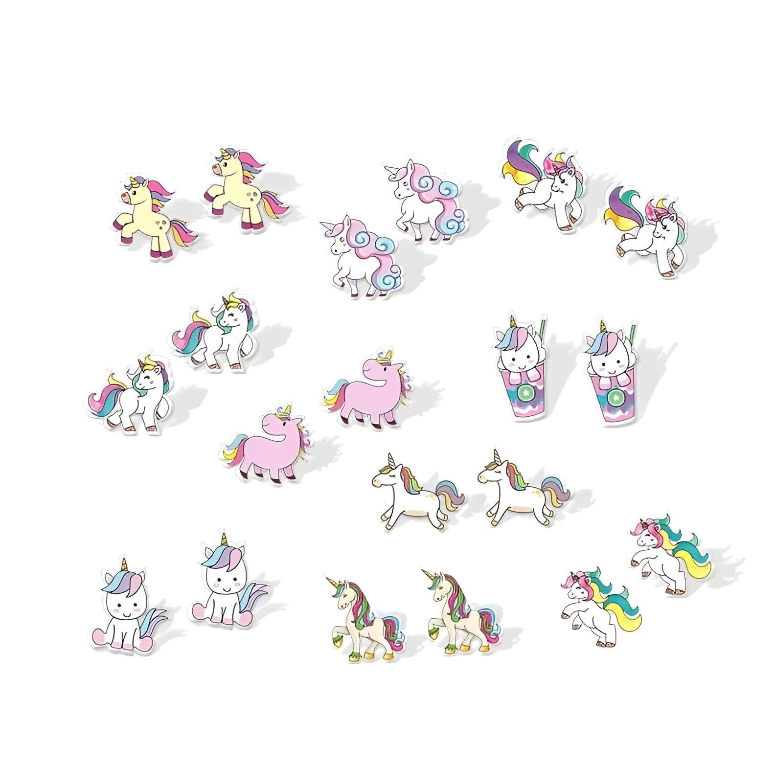 Idée cadeau Licorne boucles d'oreilles pour enfant – Image 2