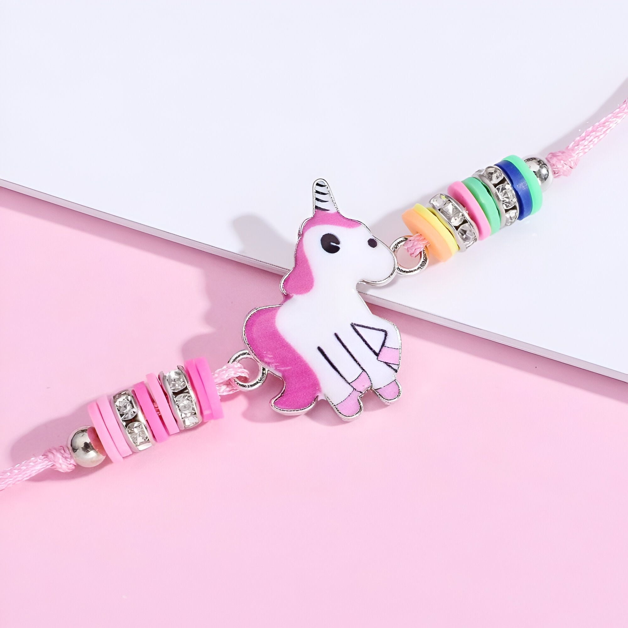 Idée cadeau Licorne - bracelet rose – Image 3
