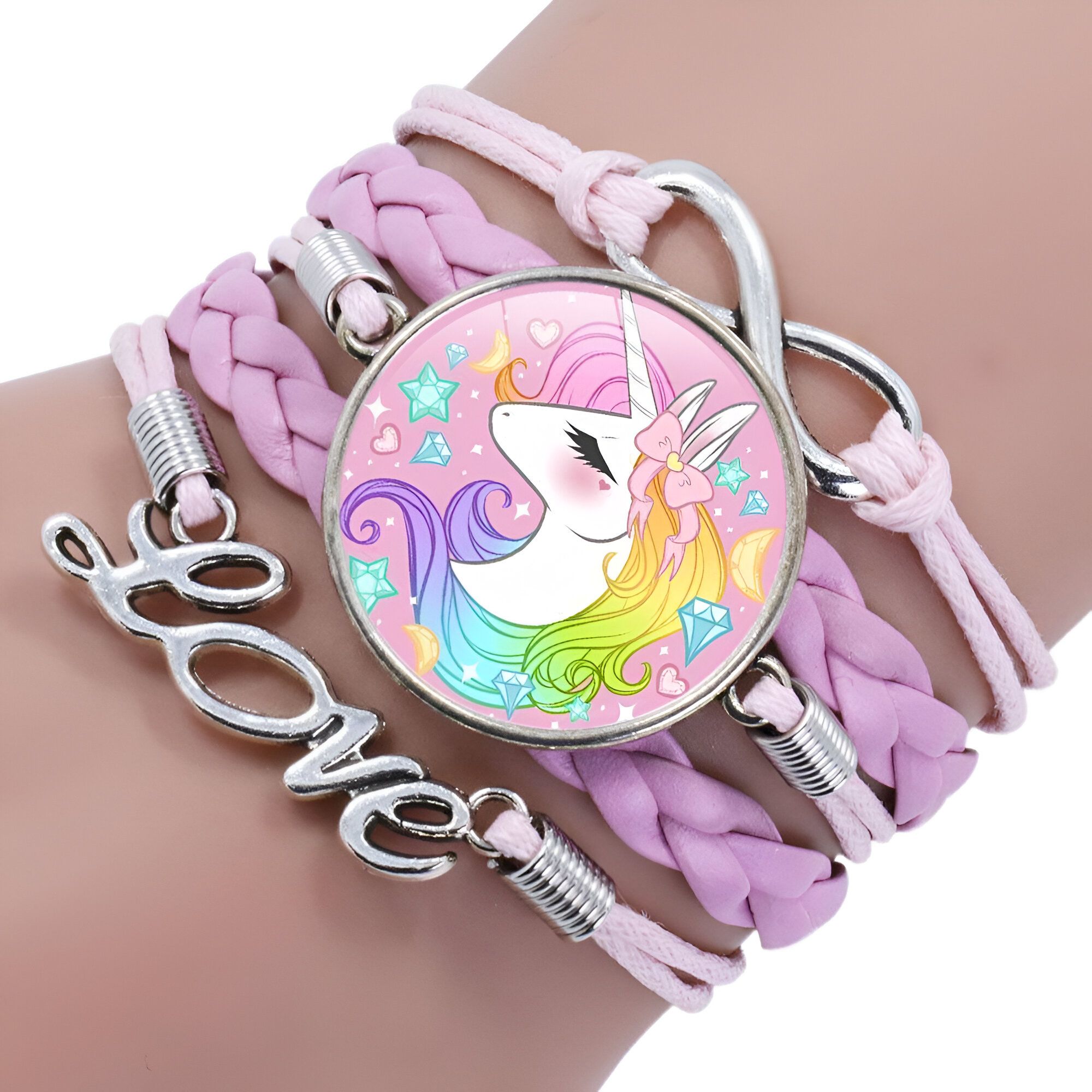 Idée cadeau Licorne - Bracelet tressé pour fille – Image 8