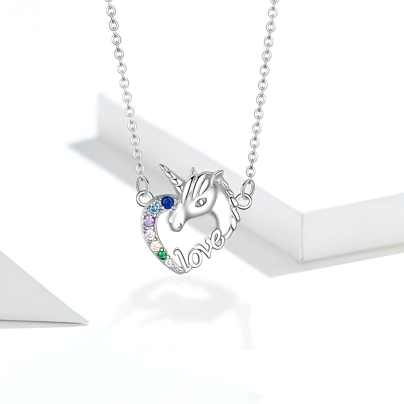 Idée cadeau licorne - Collier en argent – Image 2
