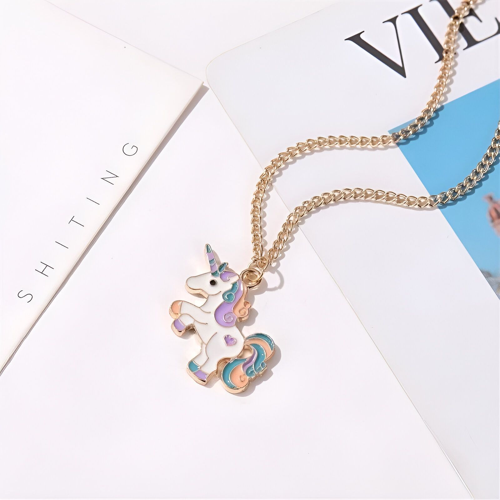 Idée cadeau Licorne - Collier design – Image 3