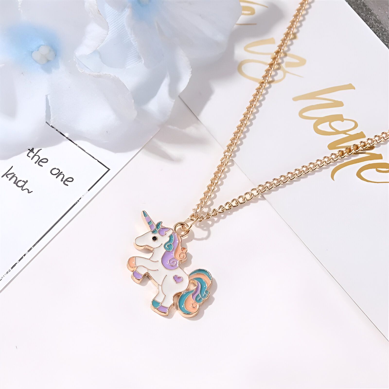 Idée cadeau Licorne collier mignon – Image 2