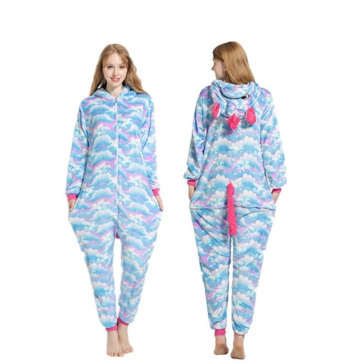 Pyjamas licorne féminin et nuages