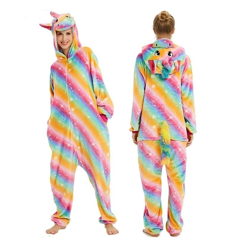 Pyjamas Licorne combinaison magique adulte