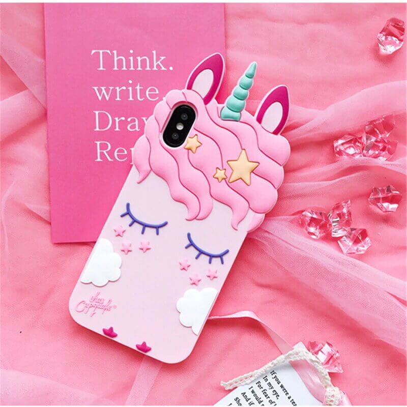 Coques de téléphone licorne - étui fantaisiste