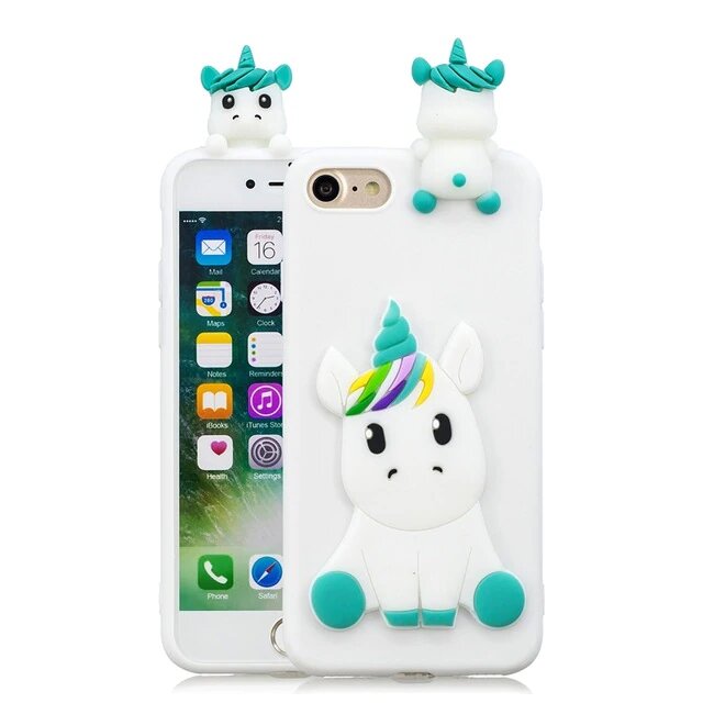 Coques de téléphone Licorne effet 3D