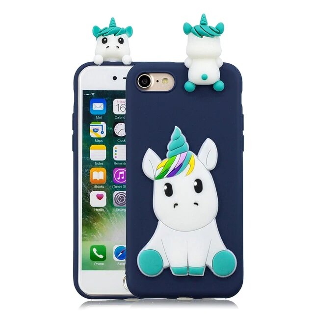 Coques de téléphone Licorne 3D pour iPhone 5