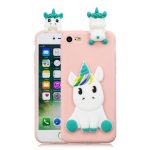 coque rose licorne 3d pour iphone