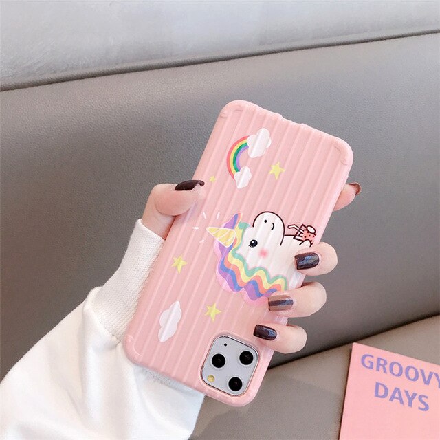 Coques de téléphone Licorne pour iPhone Dinosaure