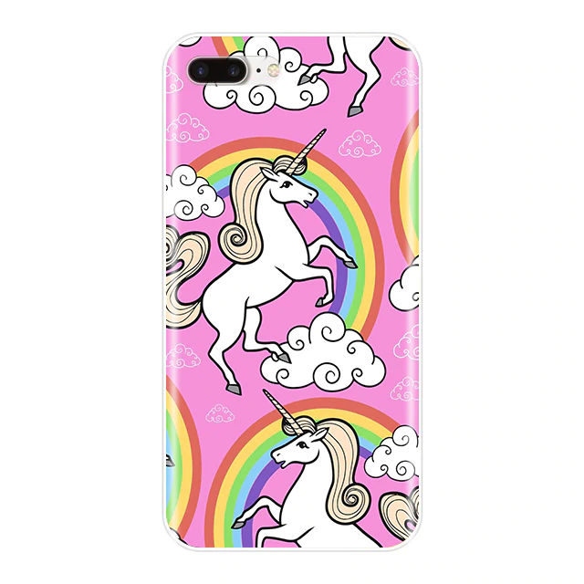 Coques de téléphone Licorne pour iPhone en 2D