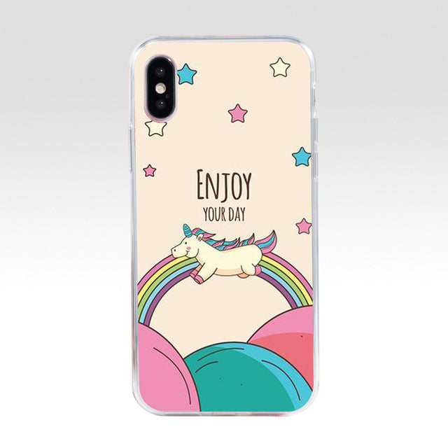 Coques de téléphone Licorne épanouie