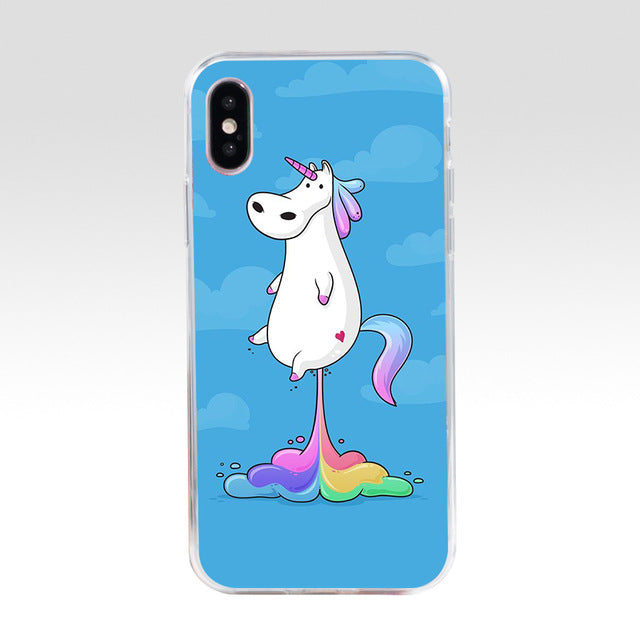 Coques de téléphone Licorne pétillement arc-en-ciel