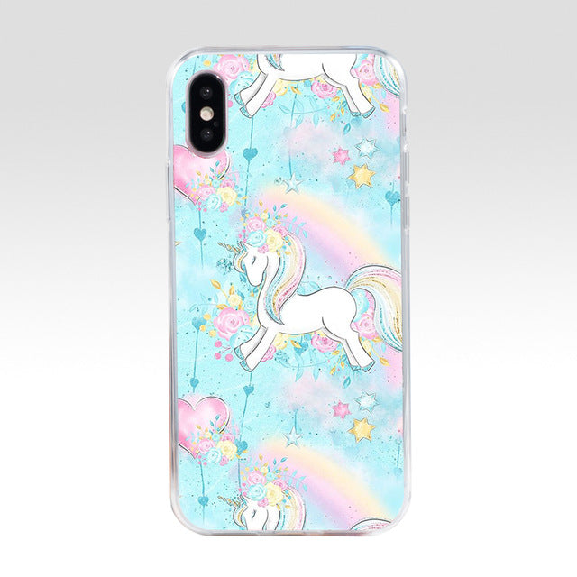 Coques de téléphone Licorne pour iPhone Princesse