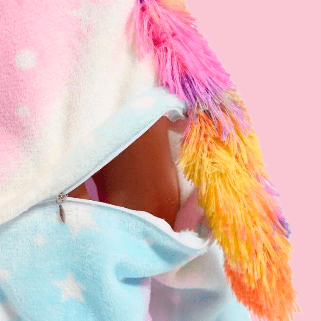 Pyjamas Licorne pour fille en multicolore - Ensemble type kigurumi – Image 6