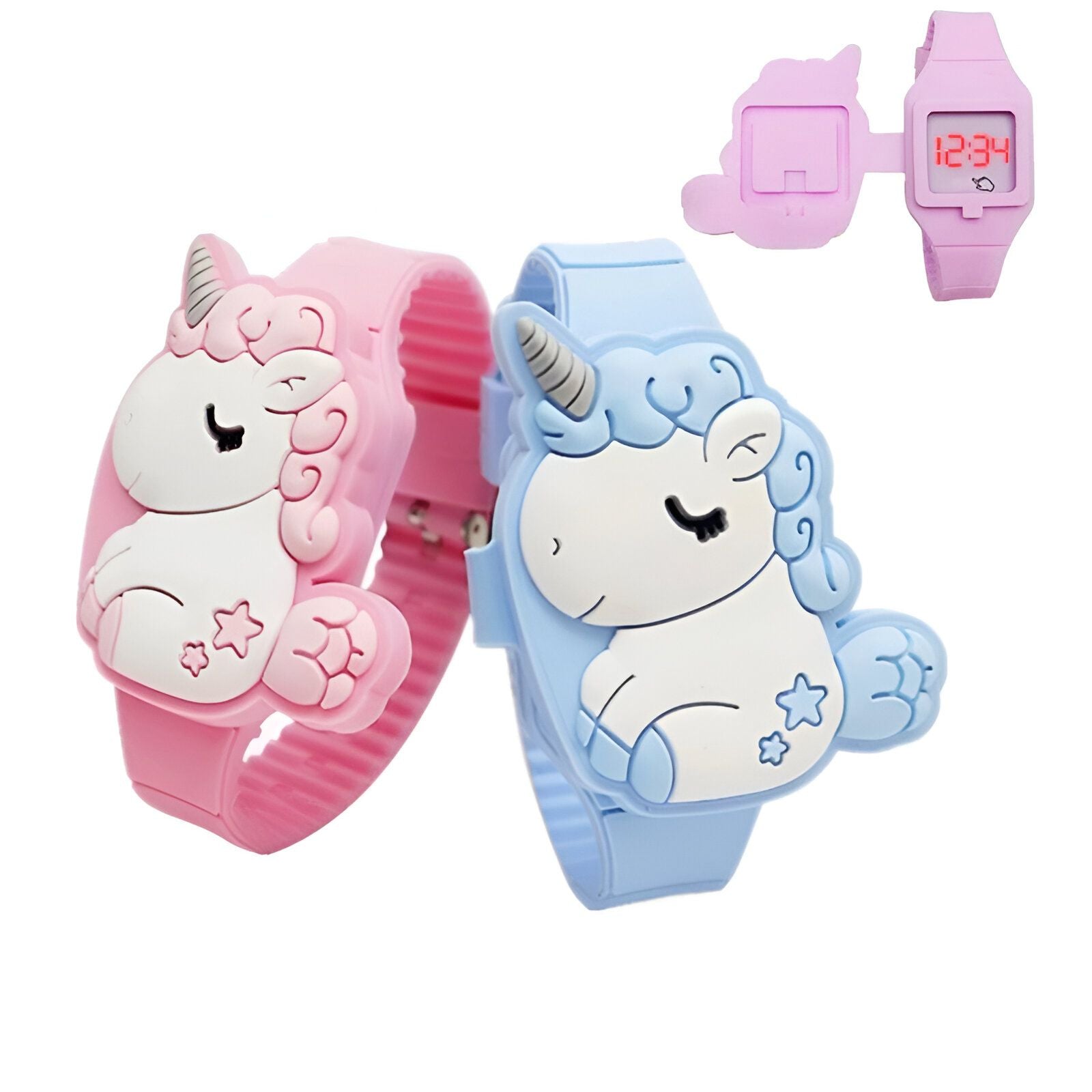 Idée cadeau Licorne - montre numérique rouge – Image 2