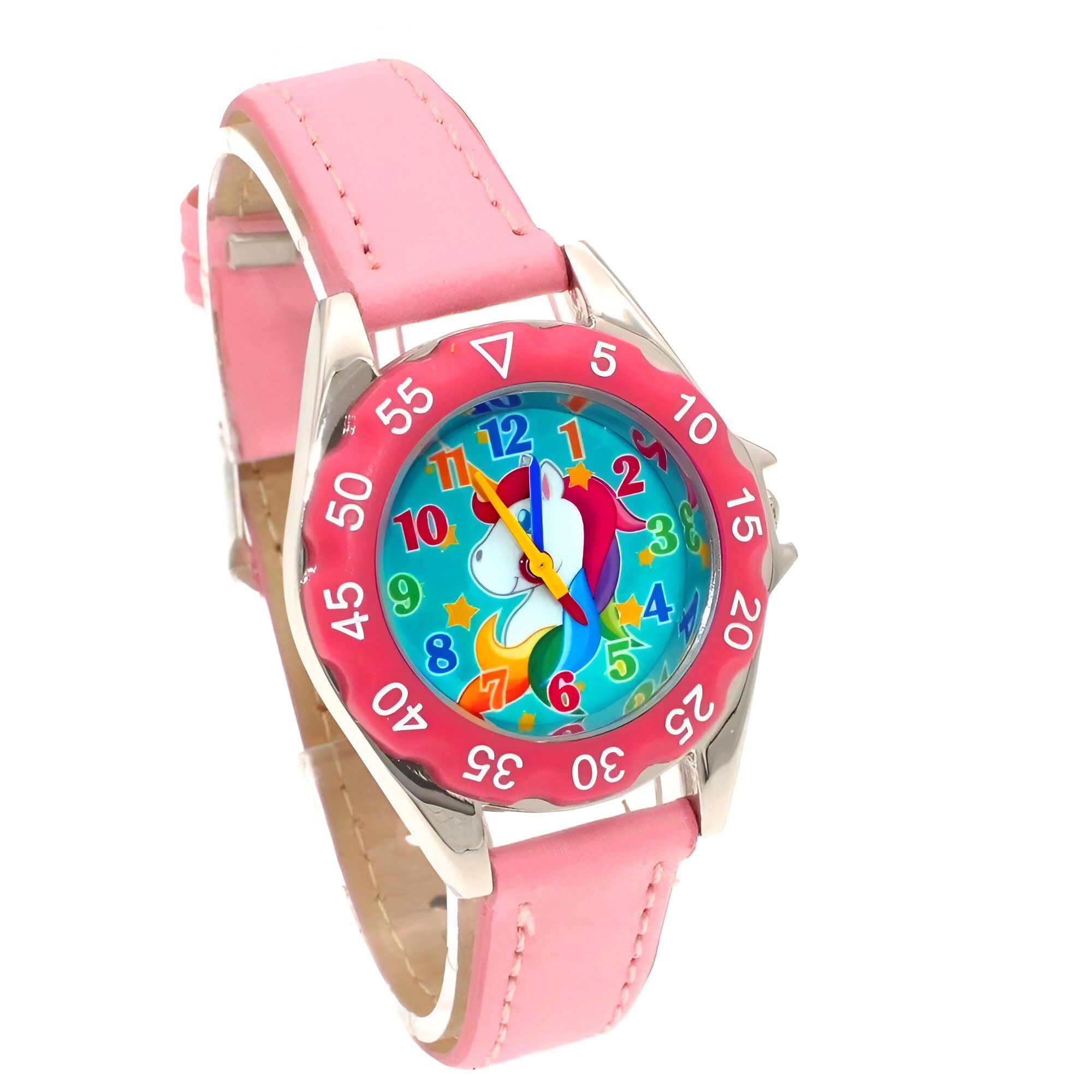 Idée cadeau Licorne montre éducative rose – Image 4
